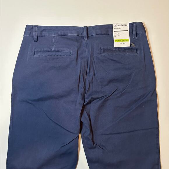 Eddie Bauer Women's Stretch Legend Wash Boyfriend Pants Size 6 - Picture 4 of 14